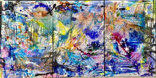 Triptyque - Abstract style