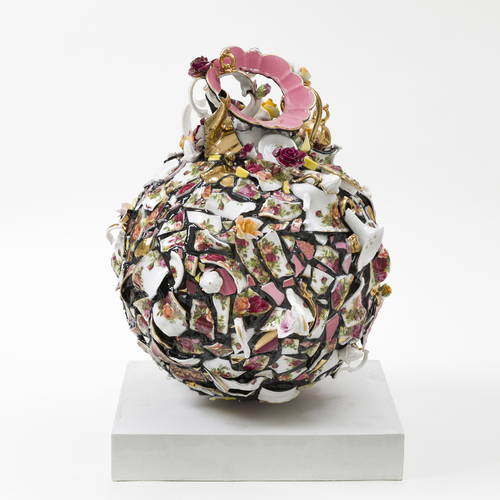 Balancing Act -Old Country Rose 1 Sphere