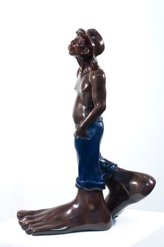 Le Siffleur - Bronze & Pantalon bleu
