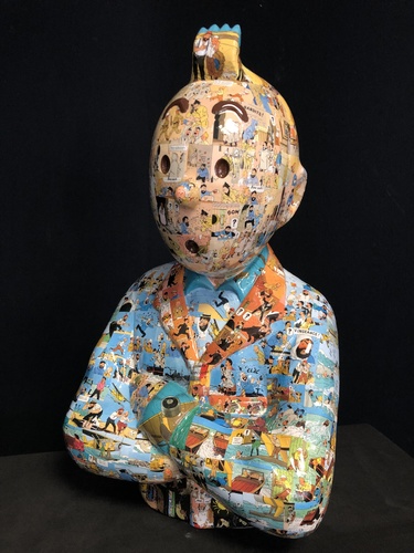 TINTIN Bras croisés - "Le Manteau de l'enfance" Le crabe aux pinces d'or (60cm)