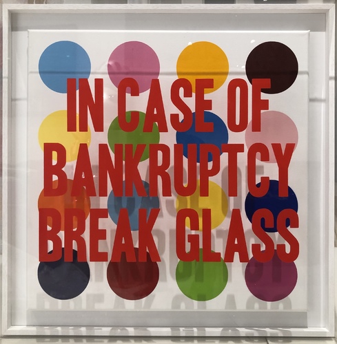 In Case of Bankruptcy - Damien Hirst Dots (60x60cm)