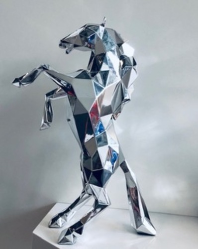 Horse Chrome on Resin