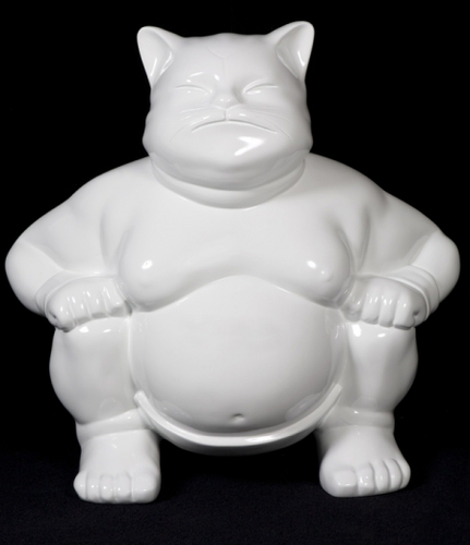 Super Sumo Cat white