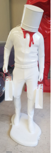 Shopping Man in Art - Blanc et rouge CHANEL