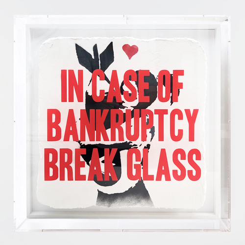 In case of Bankruptcy - Bomb Hugger (50x50cm)