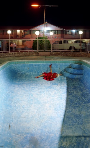 Thea in an Empty Pool at Night, 2007