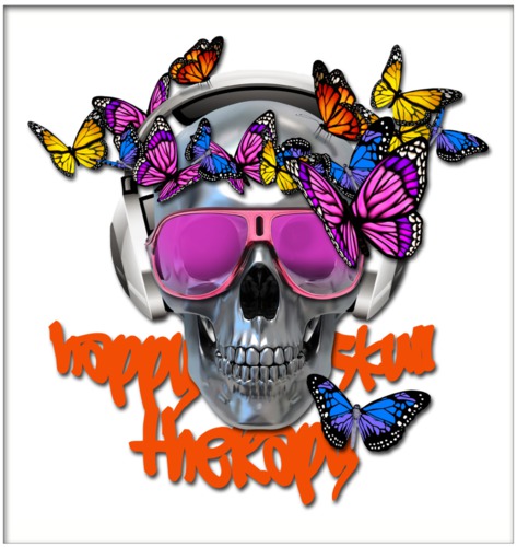 Happy Skull Therapy  - extra grand modèle
