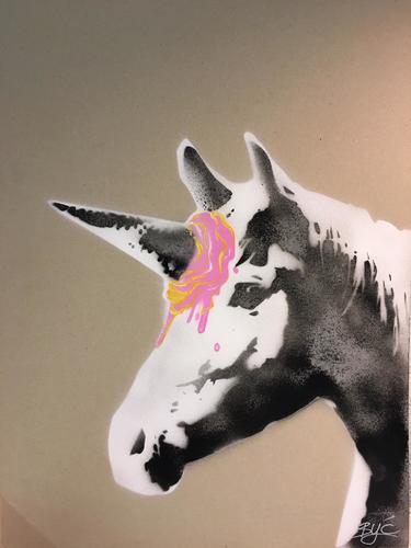 Fraise-Vanille ice cream unicorn, 2019