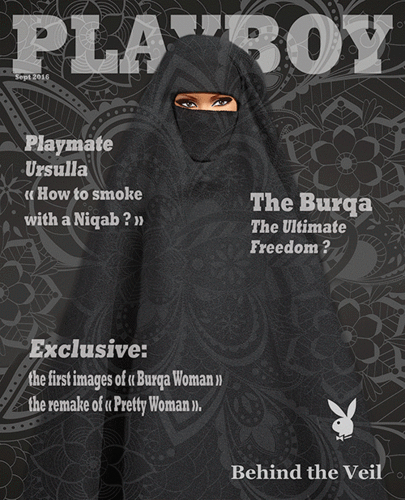 Playboy Smoking Burqua
