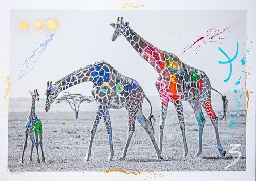 Giraffe Family (183cm)