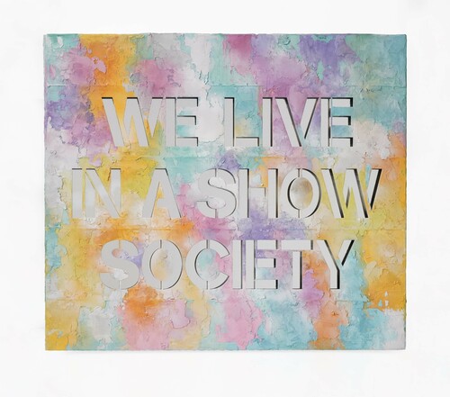 SERIE FULL PAINTED COLORS - We live in a show society, 2021
