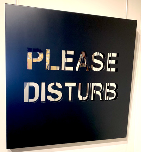 Please Disturb - Alu noir mat